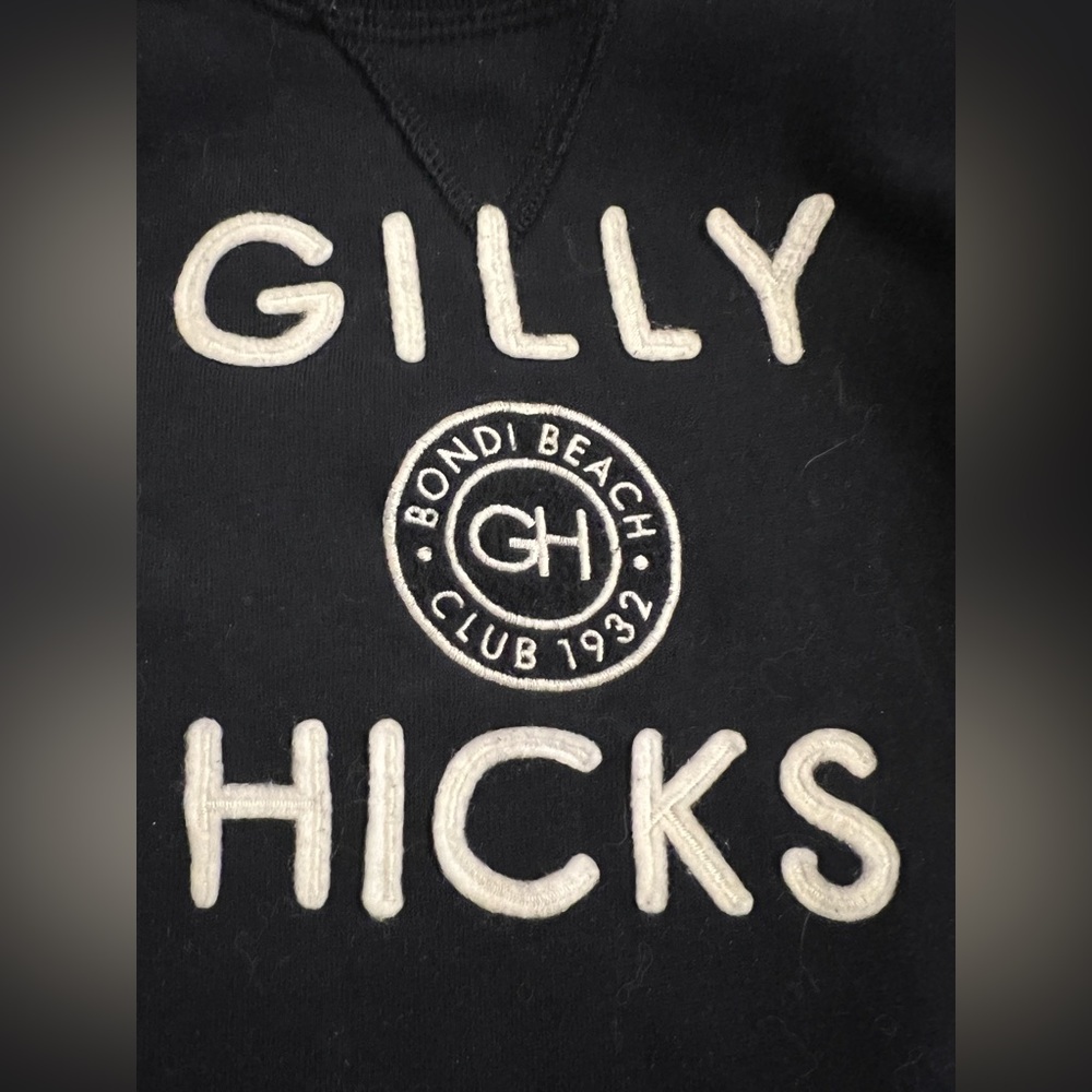 🏝️NAVY BLUE Crewneck by Gilly Hicks — GH— Bondi Beach Club 1932 — Youth Large
